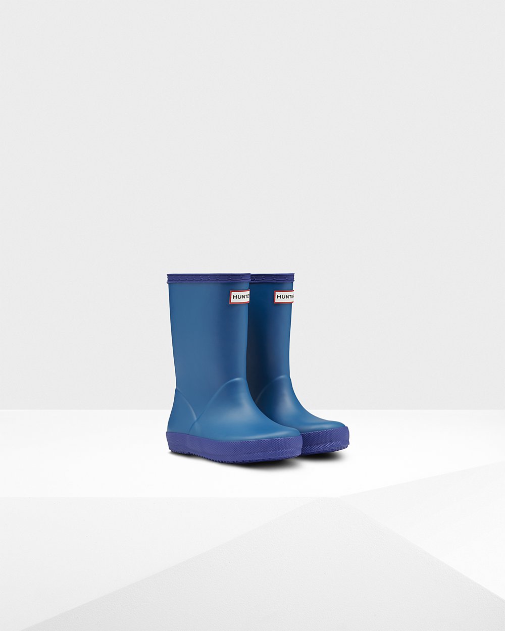 Kids Hunter Original First Classic - Rain Boots Blue/ Blue - 7291-GBORD